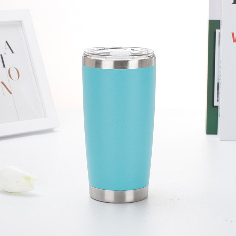 Thermal Mug Beer Cup Tumbler Stainless Steel Double Wall Vacuum Insulated Coffee Tea Mug Wide Mouth Water Bottle Drinkware