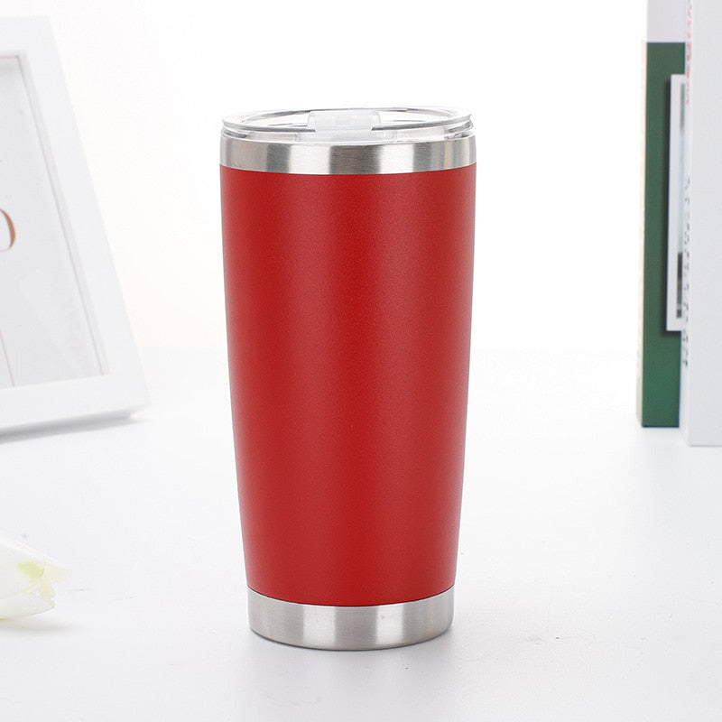 Thermal Mug Beer Cup Tumbler Stainless Steel Double Wall Vacuum Insulated Coffee Tea Mug Wide Mouth Water Bottle Drinkware