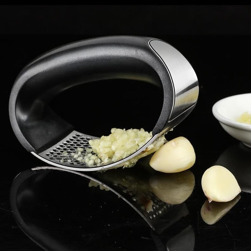 Stainless Steel Garlic Press Crusher Manual Garlic Mincer Chopping Garlic Tool Fruit Vegetable Tools Kitchen Accessories Gadget