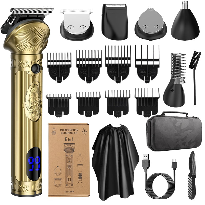 High-end Hair Clippers as a Gift for Exclusive Body Hair Trimming for Premium Salons Men's Shaving Machine Barber Accesories