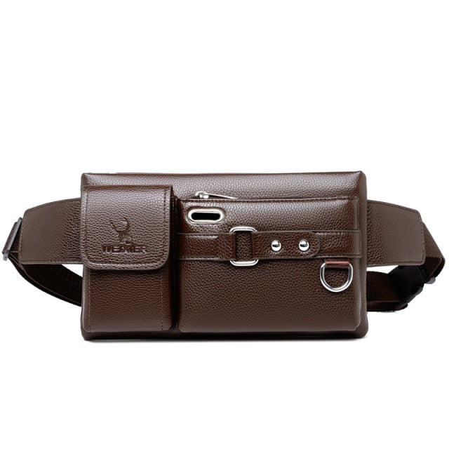Leather Fanny Pack Bag - Cleevs