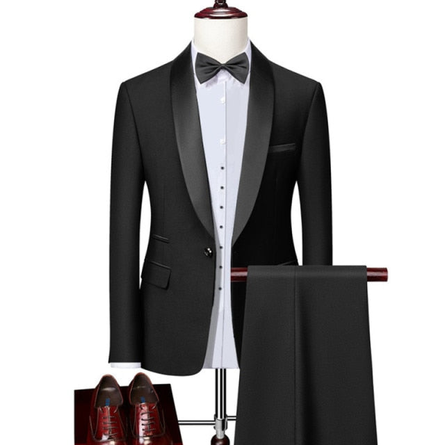 Fashion Slim Fit Suit - Cleevs